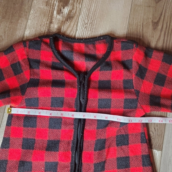 Daysu Micro Fleece Baby Sleep Sack with Long Sleeves Size Medium Buffalo Plaid - Picture 14 of 16